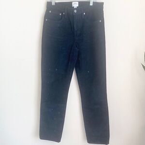 J. Crew Black 9” Vintage Straight Corduroy Pants 26